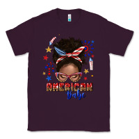 Plum American babe afro messy bun Classic Tee - texasbilliewilder