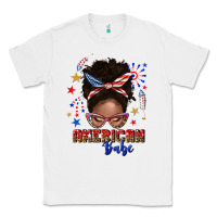 White American babe afro messy bun Classic Tee - texasbilliewilder