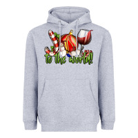 Heather Grey joy to the world christmas wine Heavyweight Hoodie - FaDigitalArtStudio