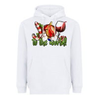 White joy to the world christmas wine Heavyweight Hoodie - FaDigitalArtStudio