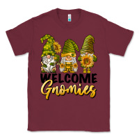 Burgundy welcome gnomies sunflowers Classic Tee - BarkalooDesign