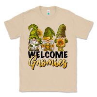 Mushroom welcome gnomies sunflowers Classic Tee - BarkalooDesign