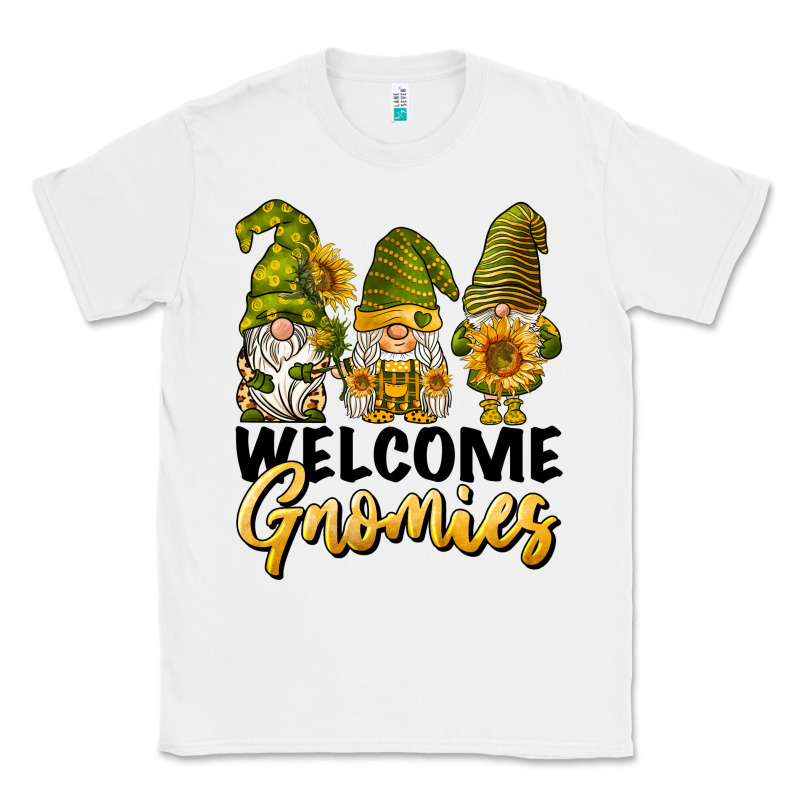 Welcome Gnomies Sunflowers Classic Tee by BarkalooDesign | Teevron