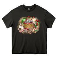 Asphalt Christmas Elf Heavy Core Tee - CowhideDigitalArt