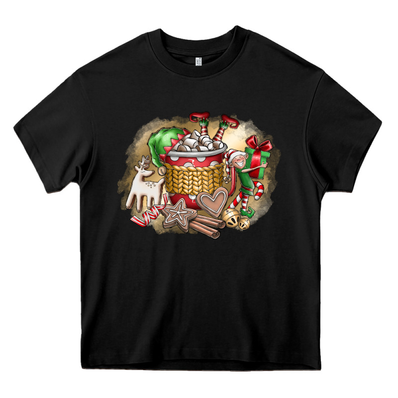 Christmas Elf Heavy Core Tee by CowhideDigitalArt | Teevron