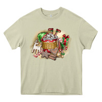 Mossy Christmas Elf Heavy Core Tee - CowhideDigitalArt