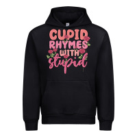 Black cupid rhymes with stupid Urban Hoodie - MaliasSmallBusiness