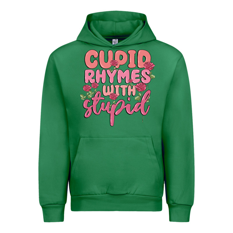 Cupid Rhymes With Stupid Urban Hoodie by MaliasSmallBusiness | Teevron