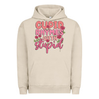Pigment French Oak cupid rhymes with stupid Urban Hoodie - MaliasSmallBusiness