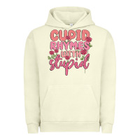 Pigment Pistachio cupid rhymes with stupid Urban Hoodie - MaliasSmallBusiness