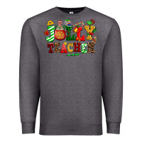 Charcoal Heather jolly teacher Premium Sweatshirt - AdoDesignShop