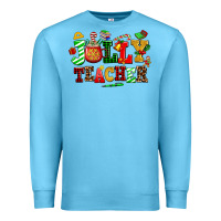 Ocean Blue jolly teacher Premium Sweatshirt - AdoDesignShop