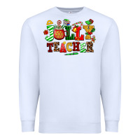 White jolly teacher Premium Sweatshirt - AdoDesignShop