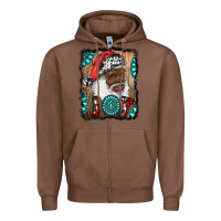 Chestnut african american santa joy Zipper Hoodie - RanaPortraitStore