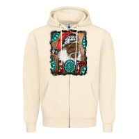 Sandshell african american santa joy Zipper Hoodie - RanaPortraitStore