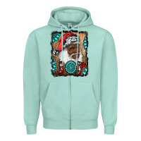 Seafoam african american santa joy Zipper Hoodie - RanaPortraitStore