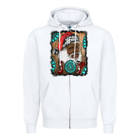 White african american santa joy Zipper Hoodie - RanaPortraitStore