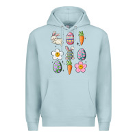 Blue Mist easter doodles Premium Hoodie - MaliasSmallBusiness