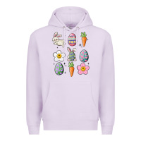Lilac easter doodles Premium Hoodie - MaliasSmallBusiness