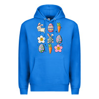 True Royal easter doodles Premium Hoodie - MaliasSmallBusiness