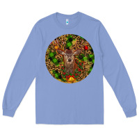 Colony Blue Christmas Reindeer Long Sleeve Tee - RanaPortraitStore