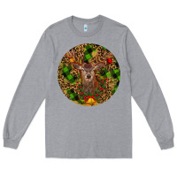 Heather Grey Christmas Reindeer Long Sleeve Tee - RanaPortraitStore
