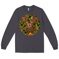 Smoke Christmas Reindeer Long Sleeve Tee - RanaPortraitStore