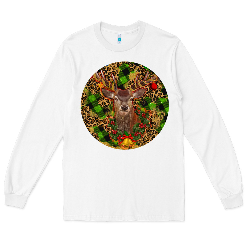 Christmas Reindeer Long Sleeve Tee by RanaPortraitStore | Teevron