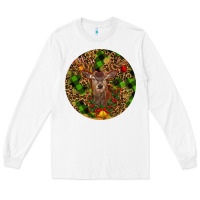 White Christmas Reindeer Long Sleeve Tee - RanaPortraitStore