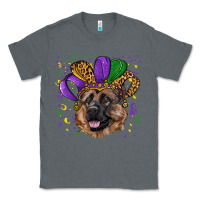Charcoal Heather mardi gras hat german shepherd Classic Tee - RanaPortraitStore