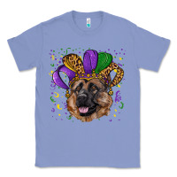 Colony Blue mardi gras hat german shepherd Classic Tee - RanaPortraitStore
