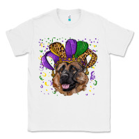 White mardi gras hat german shepherd Classic Tee - RanaPortraitStore
