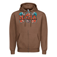Chestnut mama American football Zipper Hoodie - Zillion Design Studio