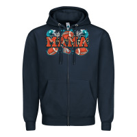 Navy mama American football Zipper Hoodie - Zillion Design Studio