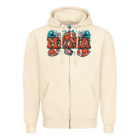 Sandshell mama American football Zipper Hoodie - Zillion Design Studio