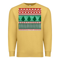 Antique Gold christmas trees hand drawn seamless pattern Premium Sweatshirt - BundleAndBundleShop