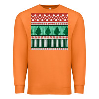 Carrot christmas trees hand drawn seamless pattern Premium Sweatshirt - BundleAndBundleShop