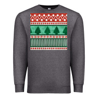 Charcoal Heather christmas trees hand drawn seamless pattern Premium Sweatshirt - BundleAndBundleShop