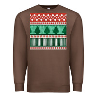 Chestnut christmas trees hand drawn seamless pattern Premium Sweatshirt - BundleAndBundleShop