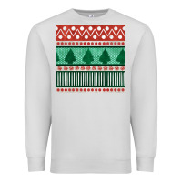 Dove Grey christmas trees hand drawn seamless pattern Premium Sweatshirt - BundleAndBundleShop