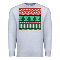 Heather Grey christmas trees hand drawn seamless pattern Premium Sweatshirt - BundleAndBundleShop