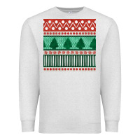 Oatmeal Heather christmas trees hand drawn seamless pattern Premium Sweatshirt - BundleAndBundleShop