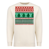 Sandshell christmas trees hand drawn seamless pattern Premium Sweatshirt - BundleAndBundleShop