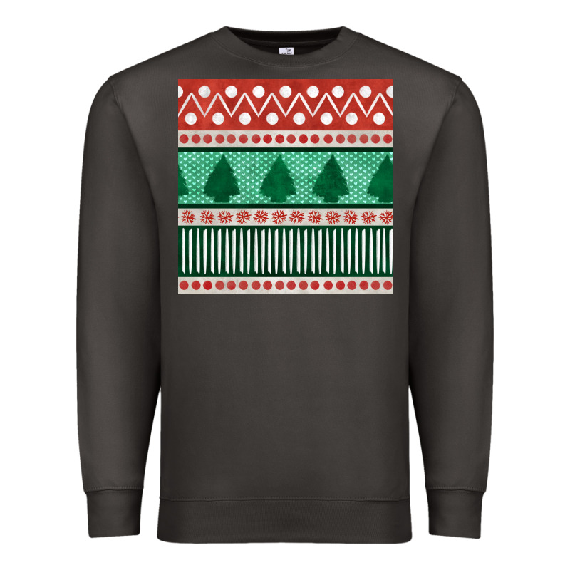 Christmas Trees Hand Drawn Seamless Pattern Premium Sweatshirt by BundleAndBundleShop | Teevron