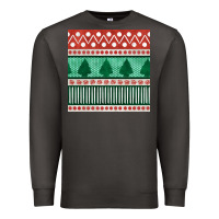 Smoke christmas trees hand drawn seamless pattern Premium Sweatshirt - BundleAndBundleShop