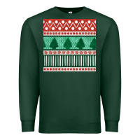 Sports Green christmas trees hand drawn seamless pattern Premium Sweatshirt - BundleAndBundleShop