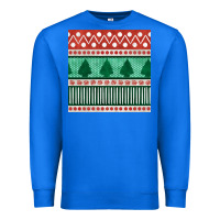 True Royal christmas trees hand drawn seamless pattern Premium Sweatshirt - BundleAndBundleShop