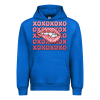 Cobalt xoxo checker lips Urban Hoodie - MaliasSmallBusiness