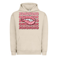 Pigment French Oak xoxo checker lips Urban Hoodie - MaliasSmallBusiness