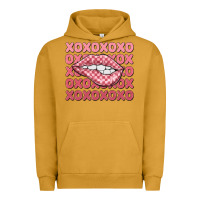 Pigment Peanut Butter xoxo checker lips Urban Hoodie - MaliasSmallBusiness